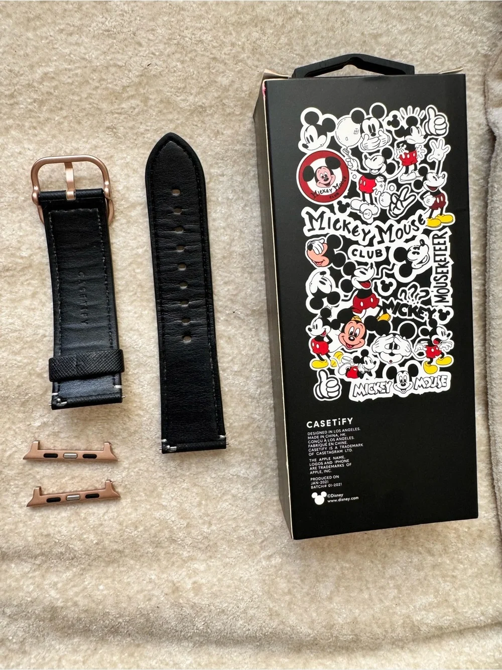 Lot of 3 CASETiFY Disney Apple Watch Bands